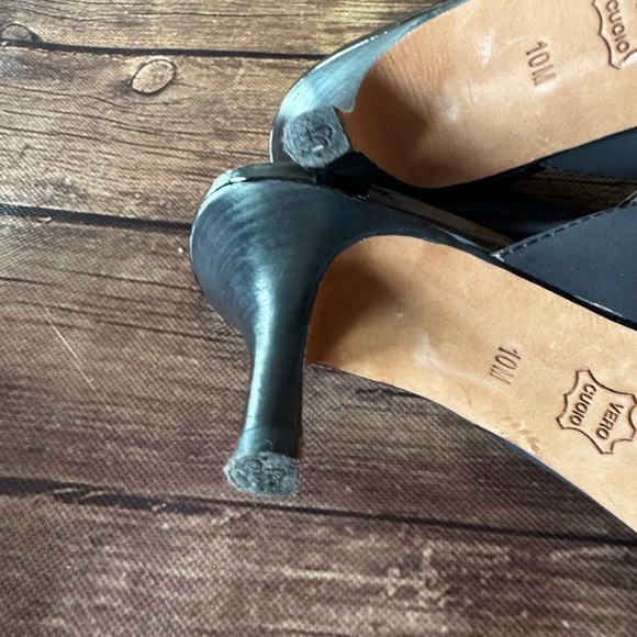 🖤Donald J. Pliner Black Pointed Stretch Slingback Heels - Time2 - Size 10M 🖤 - Picture 6 of 6